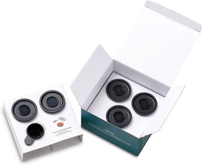 Outin Nano filter basket kit extra filtermandjes voor gemalen koffie snel meerdere espresso s achter elkaar zetten