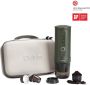 Outin Nano reis cadeauset draagbare elektrische espressomachine met beschermkoffer snelle waterverwarming Italiaans design capsules & gemalen koffie 20 bar draagbare koffiemachine reis & camping koffiezetapparaat 12 volt - Thumbnail 2