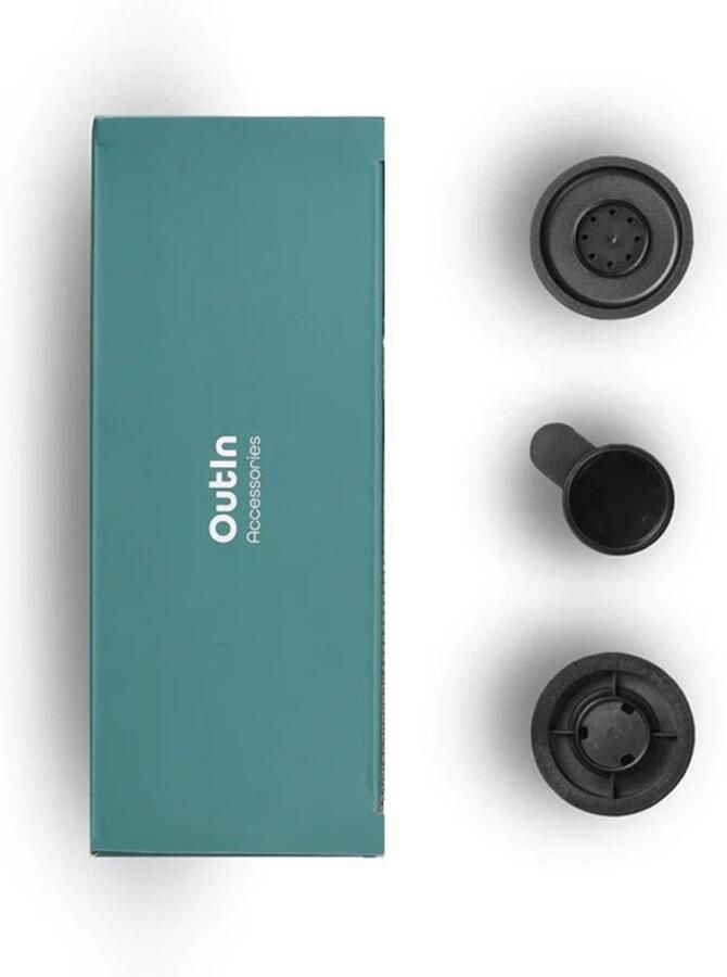 Outin Nano Adapterset Voor Capsules En Gemalen Koffie Met Lepel En Filterbakje Reserveonderdelen Espressomachine