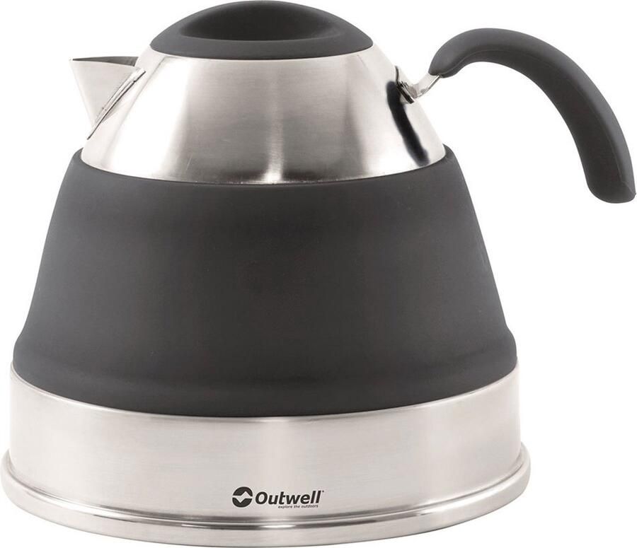 Outwell Opvouwbare Waterkoker 2.5l Zwart Zilver