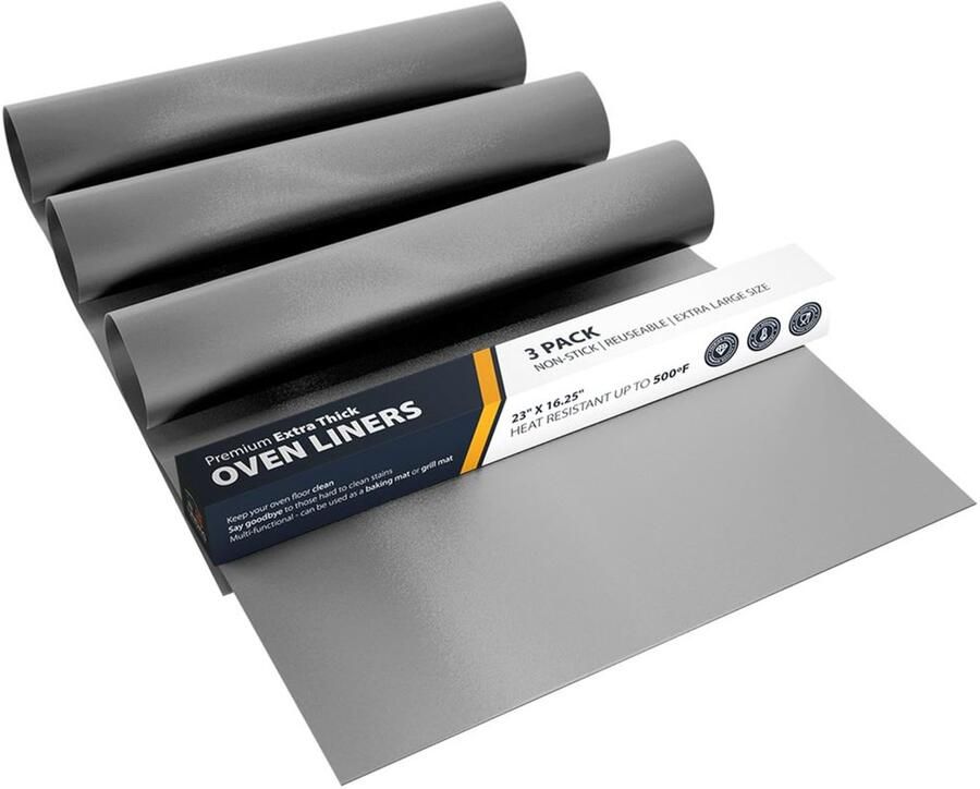 Oven Bodem Beschermmatten 3 Stuks Herbruikbare Liners