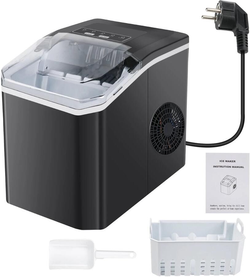 OwlyVision™ Draagbare ijsblokjesmachine 120W 6 9 minuten per cyclus