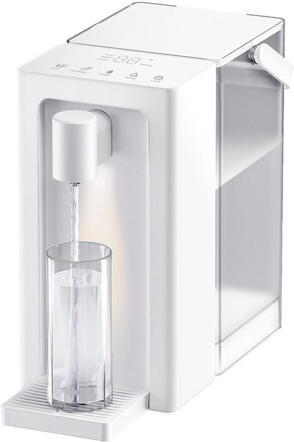 OYLCDI Directkokend waterdispenser Waterkoker Warmwaterdispenser 3L Temperatuurinstellingen 25-100°C Afneembaar Waterreservoir Touchbediening Geheugenfunctie