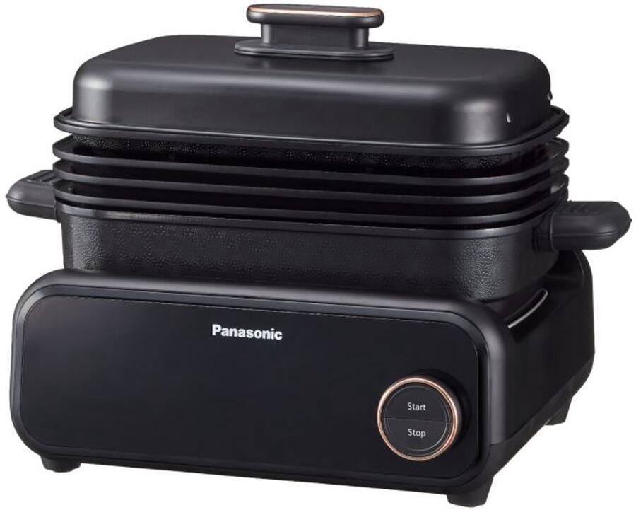 Panasonic NF-GM600KXE 6-in-1 Multi-Cooker Tafelgrill – 9 Programma s – 40–250°C – Rookafzuiging – Vaatwasmachinebestendig – Zwart