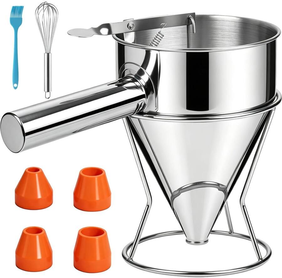 Pannenkoeken Deegdispenser met Capaciteit van 1.2 Liter