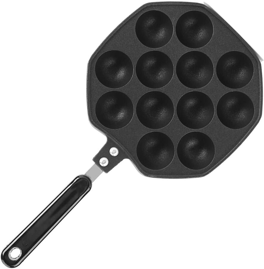 Pannenkoekenmaker 12 Holtes Aluminium Antikleef