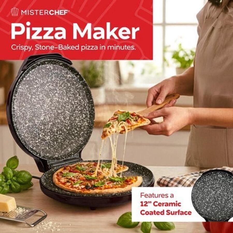 Pannenkoekenmaker 1450 W 30 cm Metaal Zwart Elektrisch Keukenapparaat