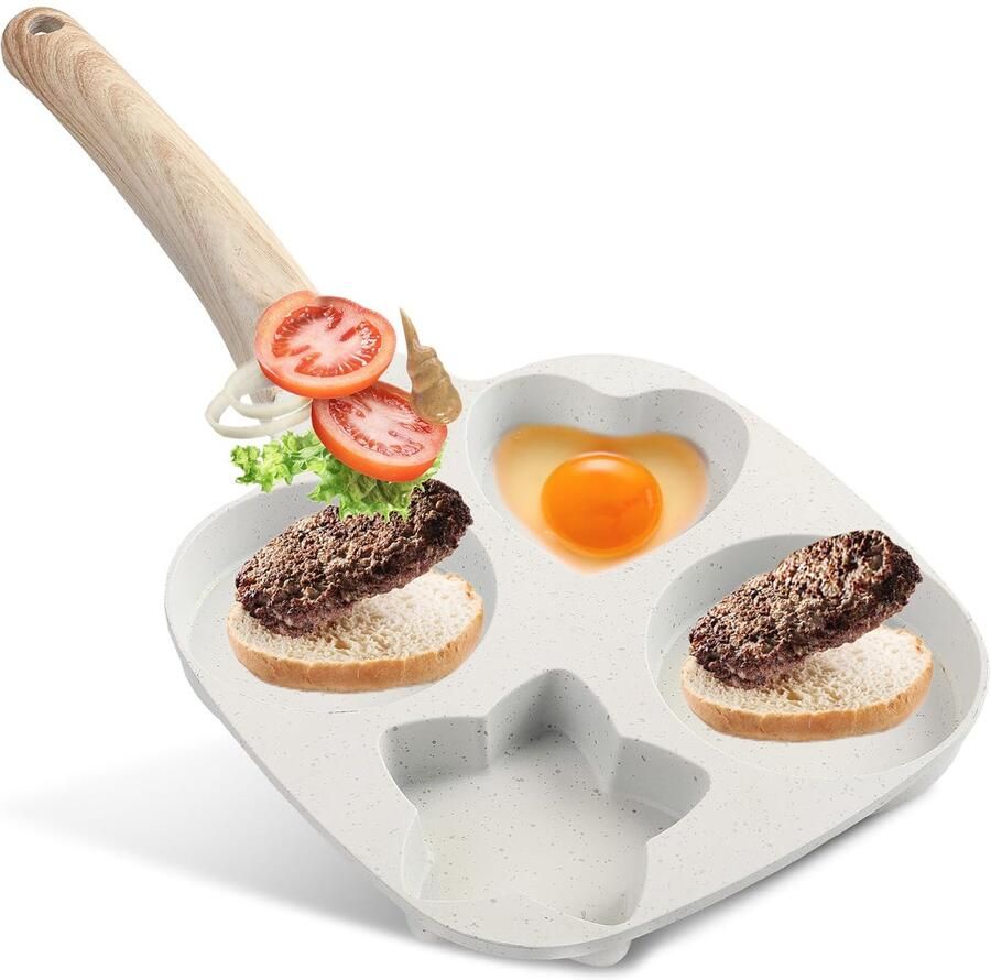 Pannenkoekenmaker 4 Gaten Antiaanbaklaag Inductie