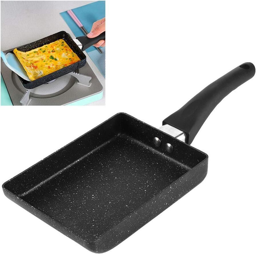Pannenkoekenmaker Antiaanbaklaag Vierkant