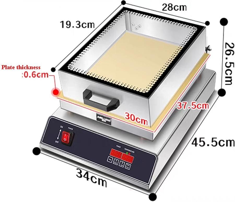 Pannenkoekenmaker Pannenkoekenmachine Soufflé Pannenkoekenijzer Enkele Kop 1500 W Met Transparant Deksel 220 V Verwisselbare Wafelplaten Voor Keuken en Ontbijt
