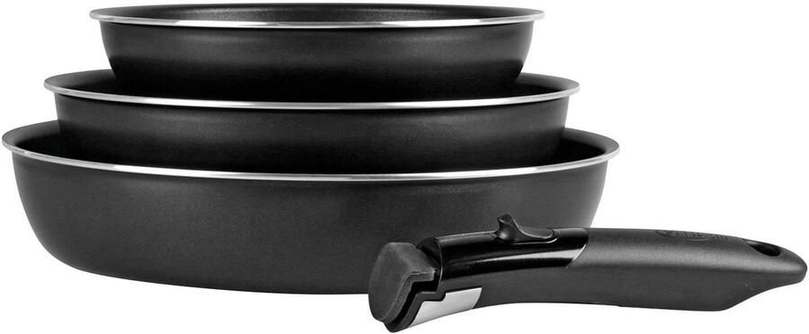 Pannenkoekenmaker Set van 3 pannen Aluminium Antiaanbaklaag