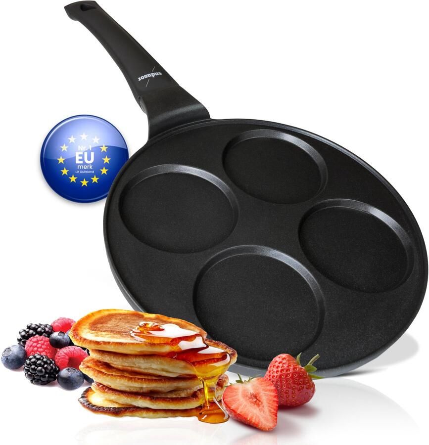 Pannenkoekenpan Ø26 cm 4 vormen Antiaanbaklaag