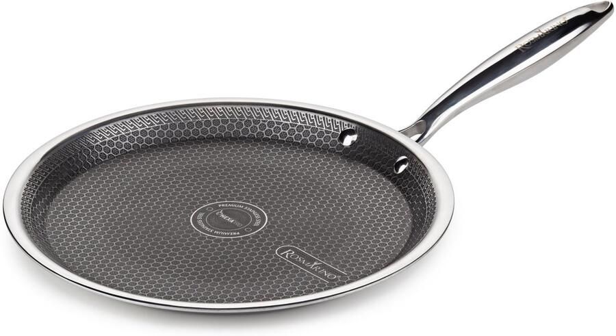 Pannenkoekenpan 28 cm Roestvrij staal Antiaanbaklaag