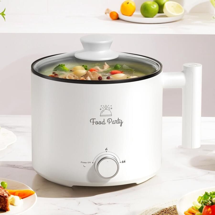 Party Hotpot Pan Zonder stomer 1 8L Elektrische Kookpan met Antiaanbaklaag Voor Koken en Fondue