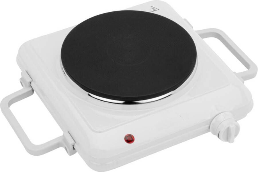 PEAM Compacte Kookplaat 1500 Watt Wit Met Regelbare Thermostaat Energiezuinig En Perfect Voor Thuis Of Camping