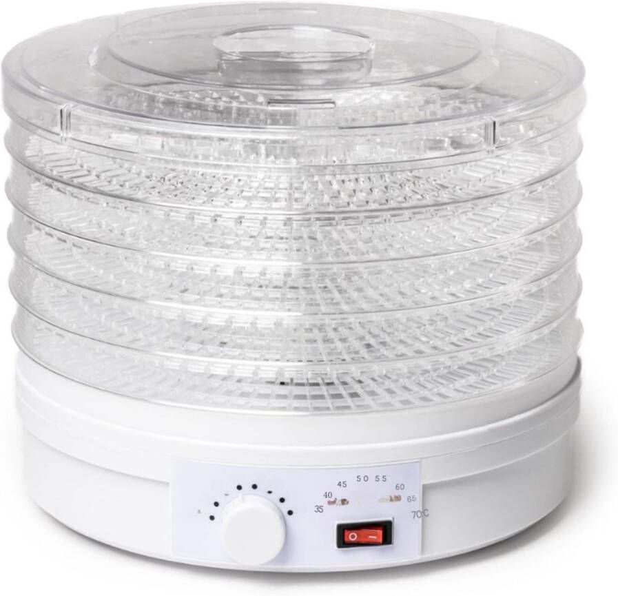 Elektrische Voedseldroger 250W 5 Laags Droogmachine Voor Fruit En Groenten Compact En Efficiënt Huishoudelijke Apparaten