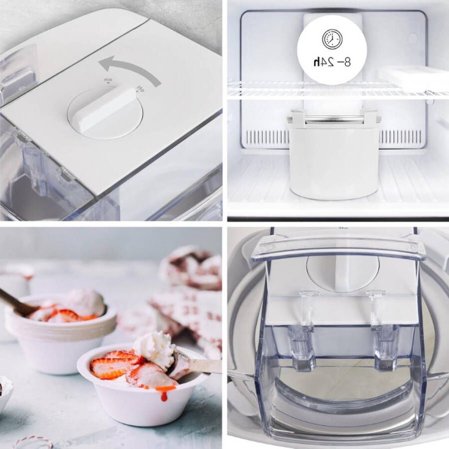 PEAM IM540 IJsmachine 540 W 1 5 L Kom Maak in Slechts 30 Minuten Zelfgemaakte Desserts Als Italiaans IJs Sorbet Yoghurtijs Maak Thuis in Uw Eigen Keuken Heerlijk Roomijs Schepijs