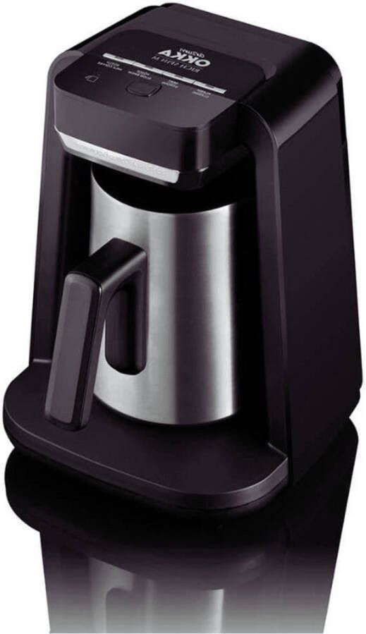 BOG OKKA Rich Spin M Turks Koffiezetapparaat Chroom Traditionele Koffie Met Eén Druk Op De Knop Stijlvol En Efficiënt