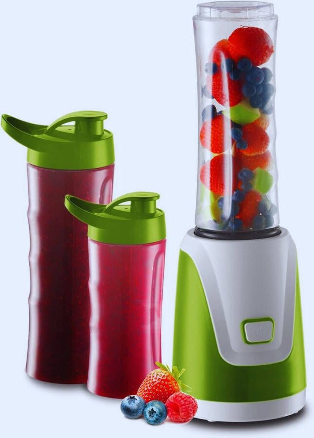 BOG SM3365 Smoothie Maker – Krachtige Blender Voor Gezonde Shakes Wit Groen 0.6L 300W