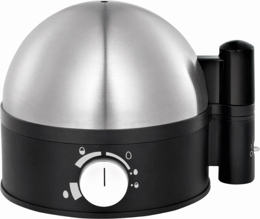 PEAM Stelio 415070011 Eierkoker 1 tot 7 Eieren 380 Watt Elektrische Eierkoker Instelbaar Hard Medium of Zacht Gekook Hoogwaardig Cromargan 18 10 Matte Finish