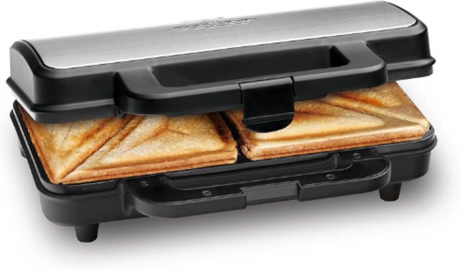 BOG Tosti-IJzer Voor XXL Tosti s & Amerikaanse Sandwiches – Extra Grote Platen – Antiaanbaklaag – 900W