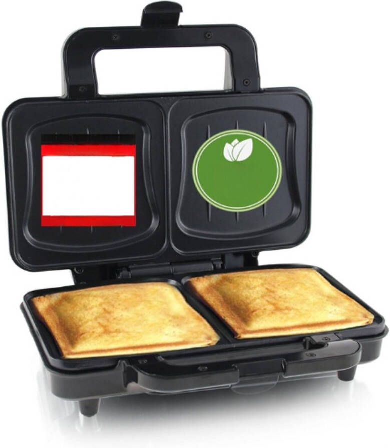 BOG XXL Sandwichtoaster Geschikt Voor Alle Toastmaten Grote Schelpvorm BPA-Vrij 900W Gemakkelijk Schoon Te Maken Geen Kaaslekkage Testwinnaar Huis & Tuin 03 2019
