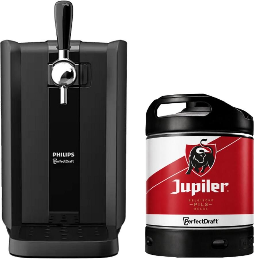 Perfectdraft Black – Thuistap met Jupiler 6 L-fust