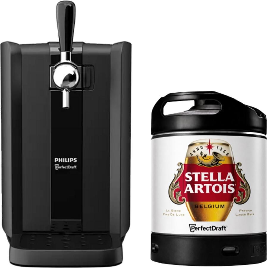 Perfectdraft Black – Thuistap met Stella Artois 6 L-fust