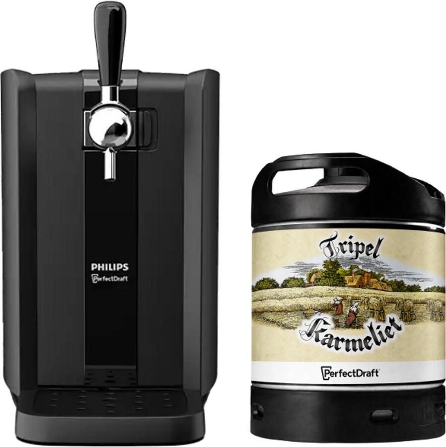 Perfectdraft Black – Thuistap met Tripel Karmeliet 6 L-fust