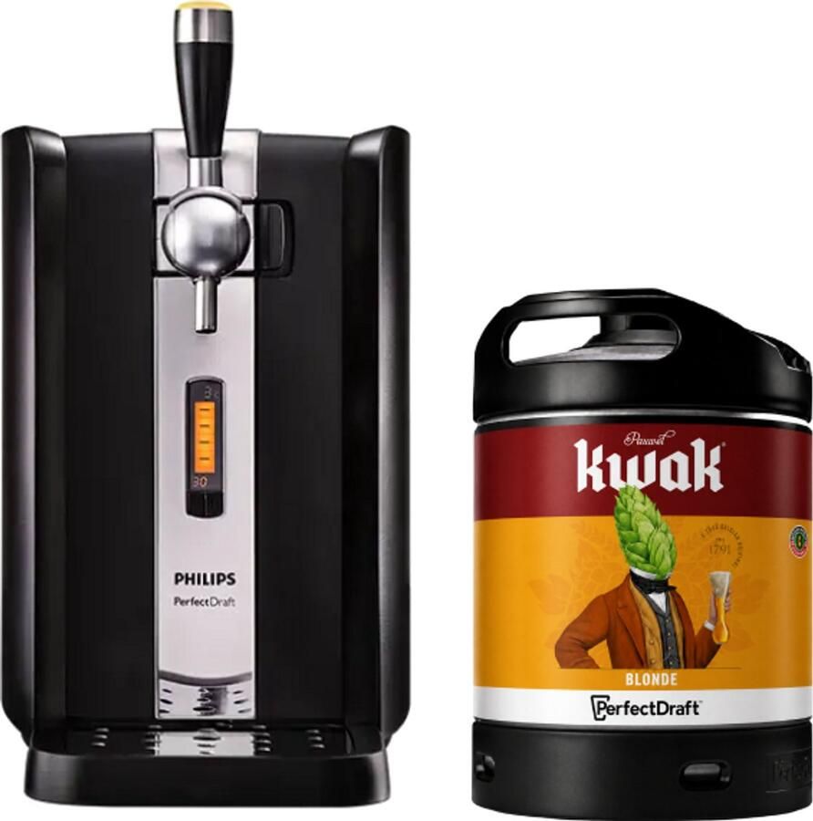 Perfectdraft Philips – Thuistap met Kwak Blonde 6 L-fust