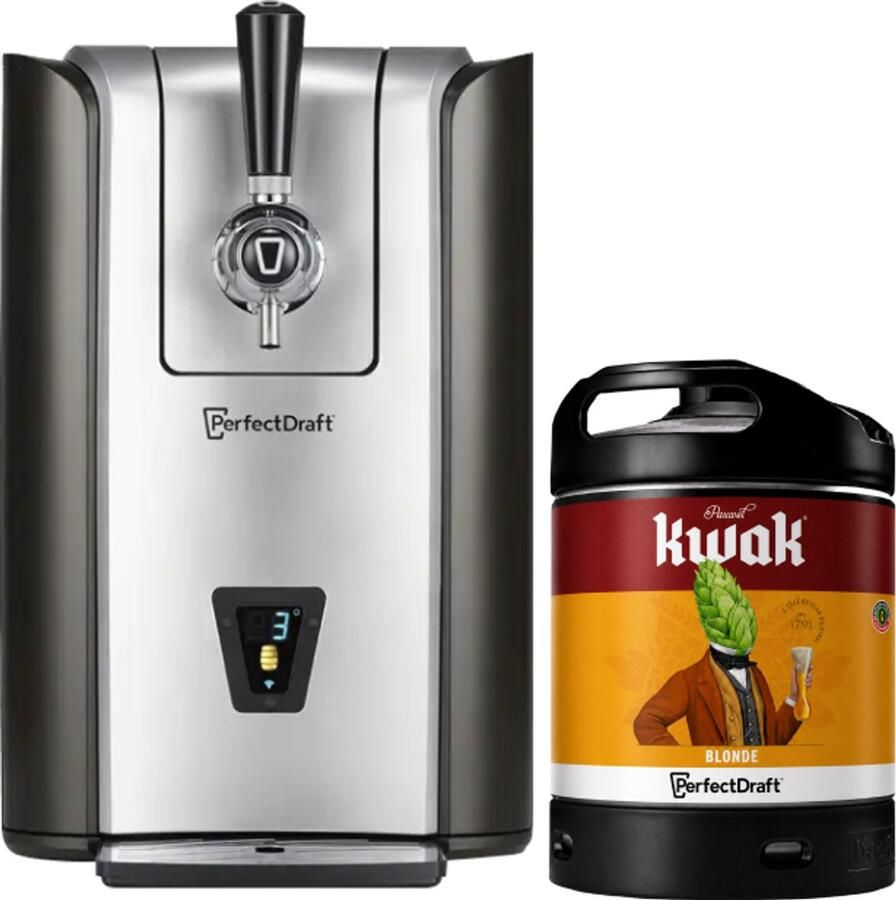 Perfectdraft Pro – Thuistap met Kwak Blonde 6 L-fust