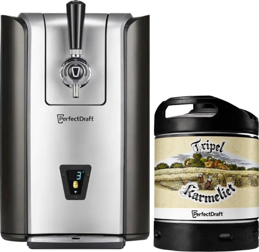 Perfectdraft Pro – Thuistap met Tripel Karmeliet 6 L-fust