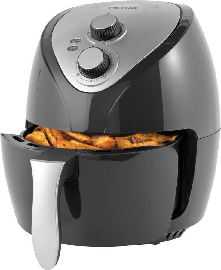 Petra Heteluchtfriteuse – 1300 W – 3.2L – bakplaat met antiaanbaklaag – instelbare temperatuur