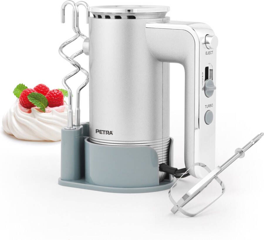 Petra Handmixer – Elektrische Garde – Opbergbasis – 5 Snelheden – Kneden Kloppen