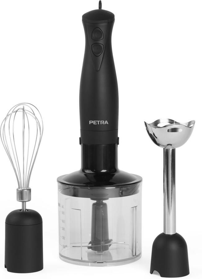 Petra 3 In 1 Keukenblender – Groentehakmolen – Processor – Staafmixer – Garde – 2 Snelheden – 350w