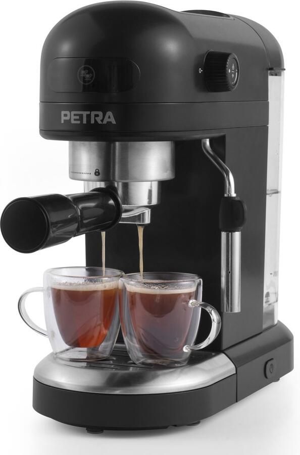 Petra automatische espressomachine – espresso portafiltermachine – professionele melkschuimsproeier – 1100 W