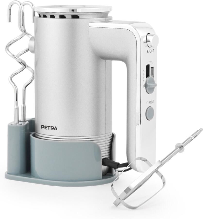 Petra Handmixer – Elektrische Garde – Opbergbasis – 5 Snelheden – Kneden Kloppen