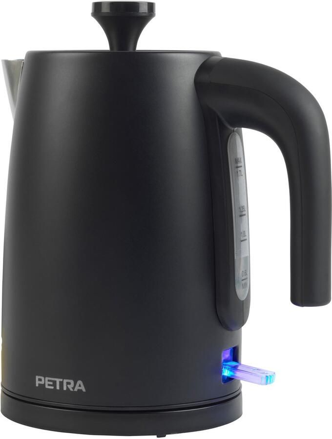 Petra electric Elektrische Petra-kan Waterkoker met snelle kookfunctie antikalkfilter draaivoet 1 7 liter 3000 W