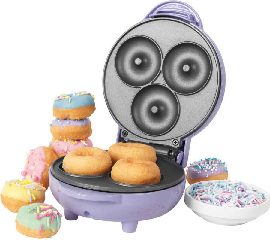 JAP Appliances Dough Joy 3in1 wafelijzer Donutmaker cake pop maker Inclusief Cakepop 50 stokjes Roze PFAS-vrij - Foto 3