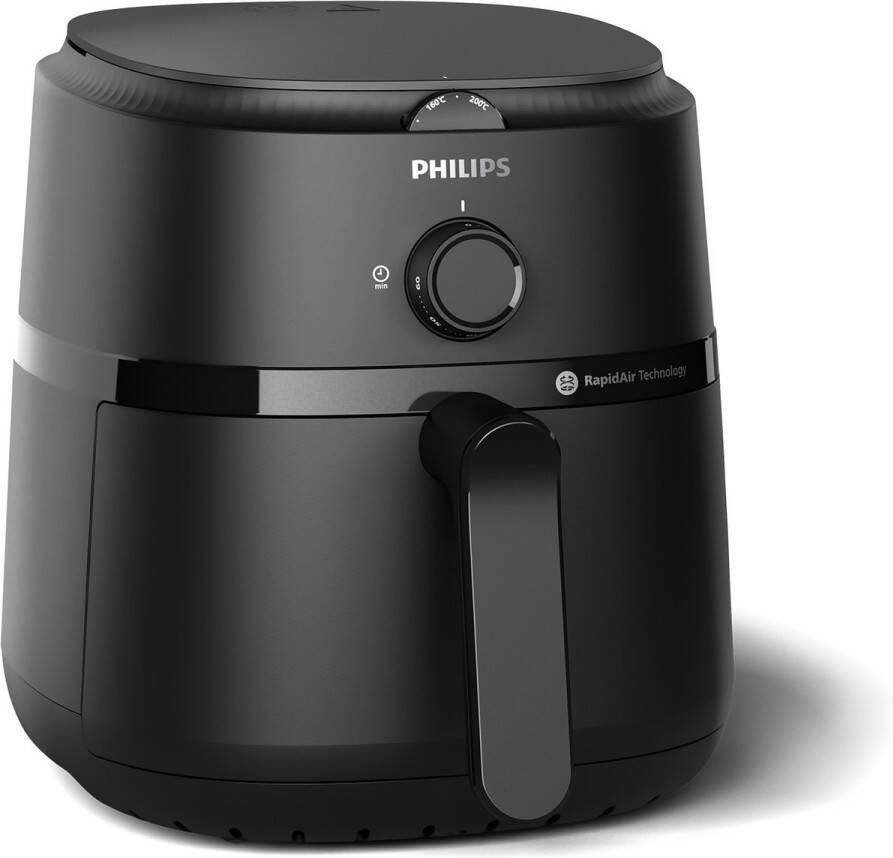 Philips 1000 Series Airfryer NA120 00 Draaiknopbediening 4.2L Tot 4 Personen Zwart