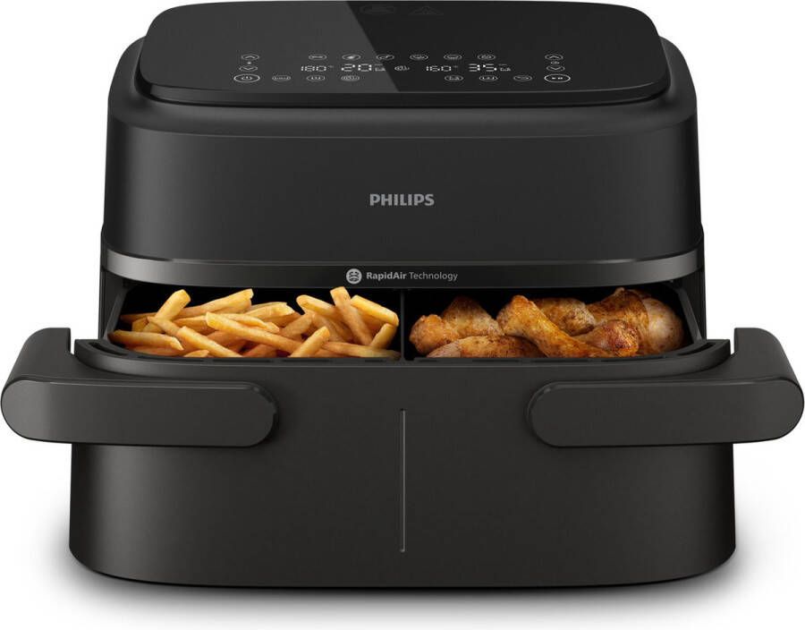 Philips 1000 Series Dual Basket Airfryer NA150 00 Dubbele Mand 7 1L Tot 6 Personen Flexible basket