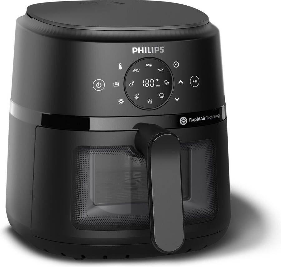 Philips 2000 series Airfryer NA220 00 Kookvenster 4.2L Tot 4 Personen Zwart