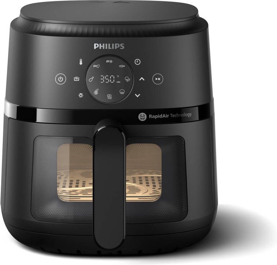 Philips 2000 Series Airfryer NA220 00 Kijkvenster RapidAir 4.2L Tot 4 Personen Zwart