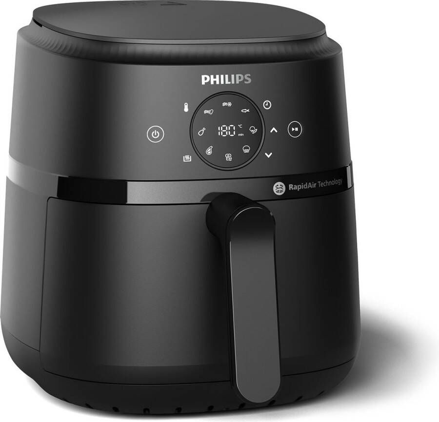 Philips 2000 series NA229 00 friteuse Enkel 4 2 l Vrijstaand 1500 W Heteluchtfriteuse Zwart