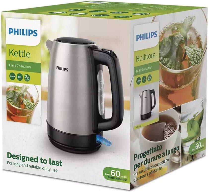 Philips 2200W 1.5L Waterkoker roestvrij staal
