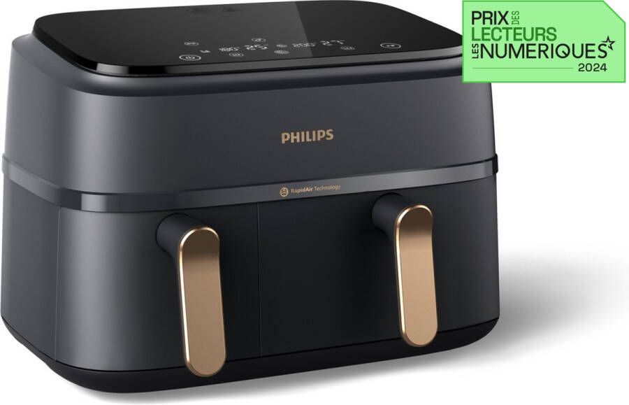 Philips Airfryer 3000 Series NA352 00 Dual Basket Airfryer met 9L capaciteit (3L+6L)