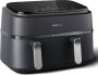 Philips 3000 Series Dual Airfryer NA351 00 Dubbele Mand 9L Tot 6 Personen Zwart Zilver - Thumbnail 2