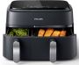 Philips 3000 Series Dual Airfryer NA351 00 Dubbele Mand 9L Tot 6 Personen Zwart Zilver - Thumbnail 1