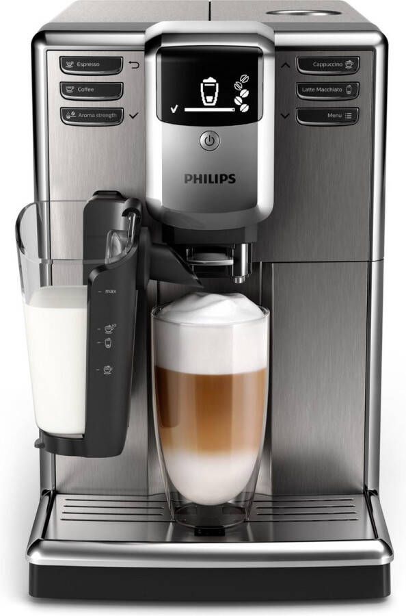 Philips 5000 serie EP5335 10 LatteGo Espressomachine RVS