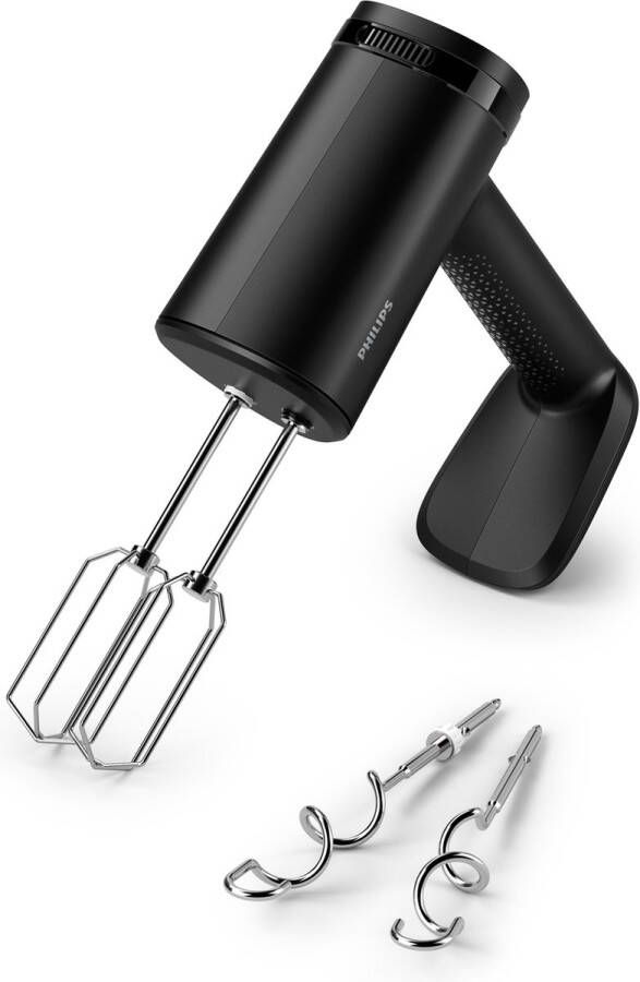 Philips Handmixer HR3781 00 500 Watt Incl Kneedhaak Kloppers Garde Turbofunctie Ergonomisch Vaatwasserbestendig Zwart